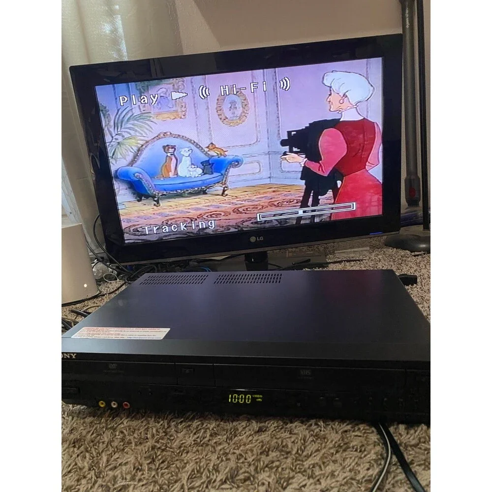 Sony SLV-D380P DVD VCR VHS Combo Player Clean Tested w/ Remote Cable